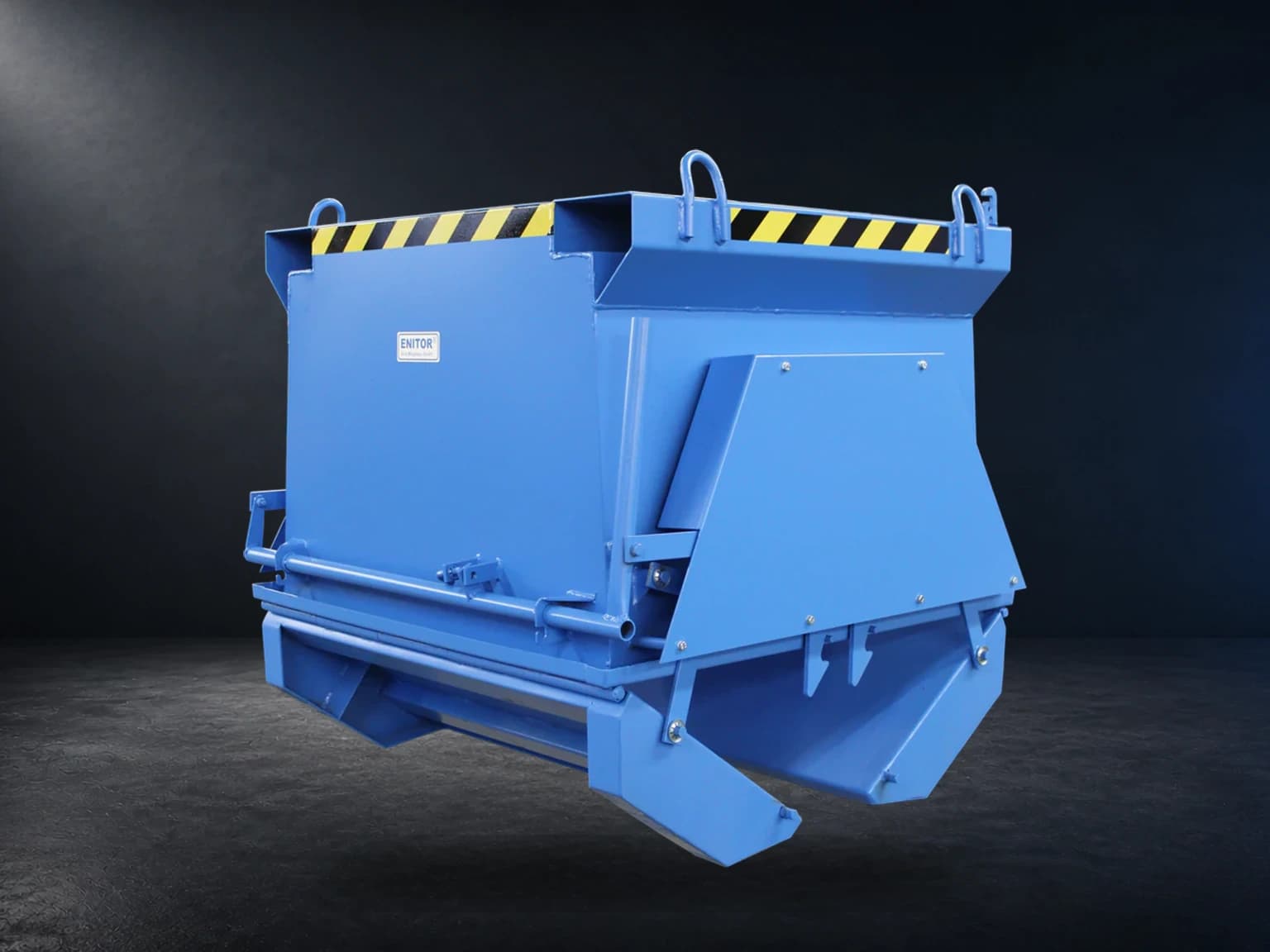 Bottom-opening container BB
