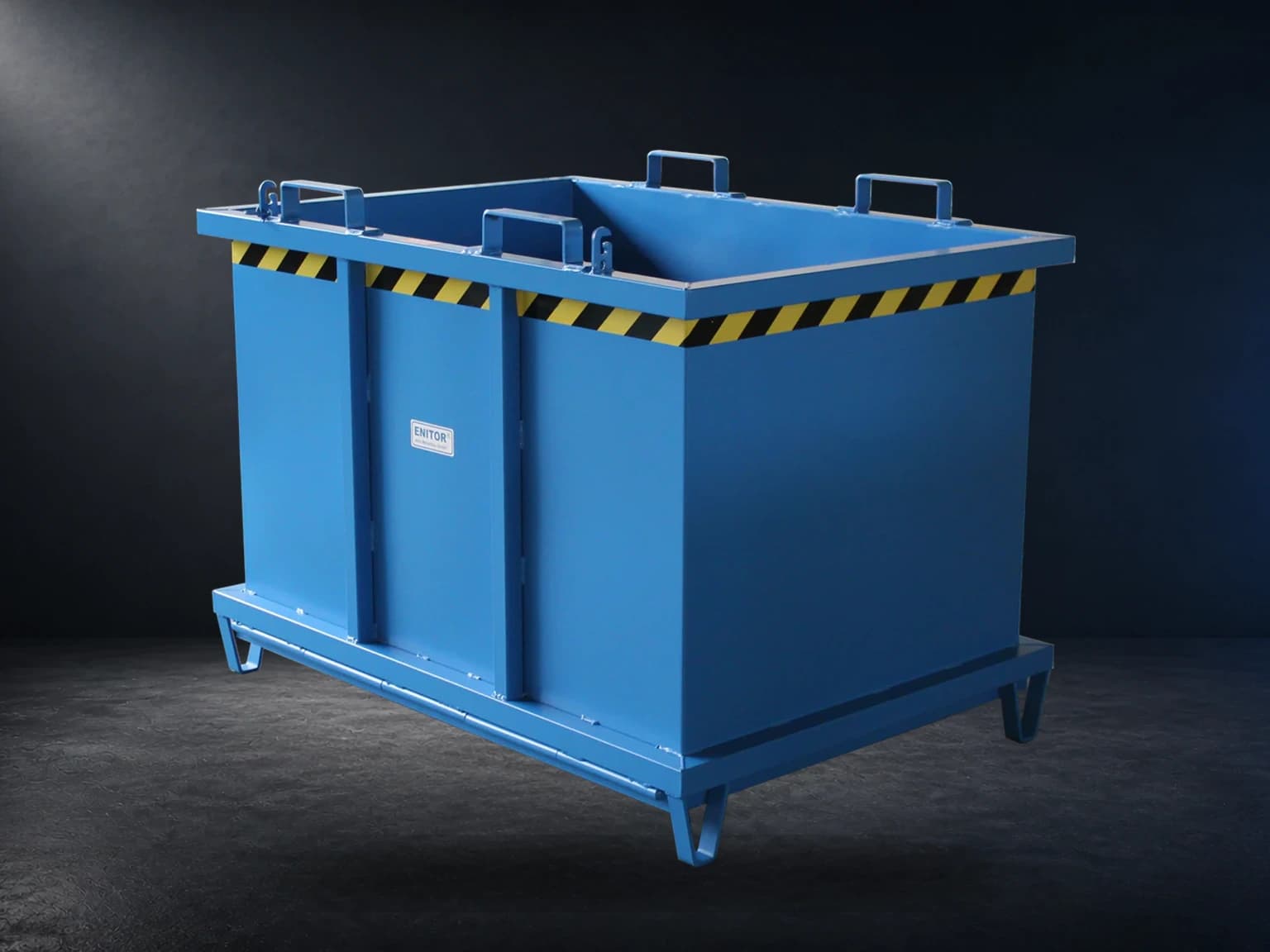 Bottom-opening container BC